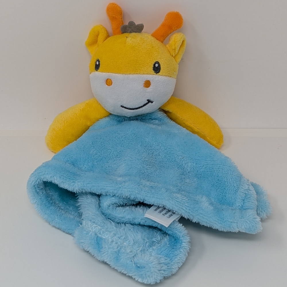 Nemcor Giraffe Lovey Blue Baby Security Blanket
